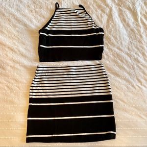 FOREVER 21 striped matching set